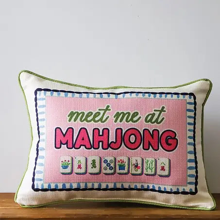 Welcome Piped Pillow