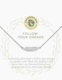 Sea La Vie Necklace Follow Your Dreams/Feather