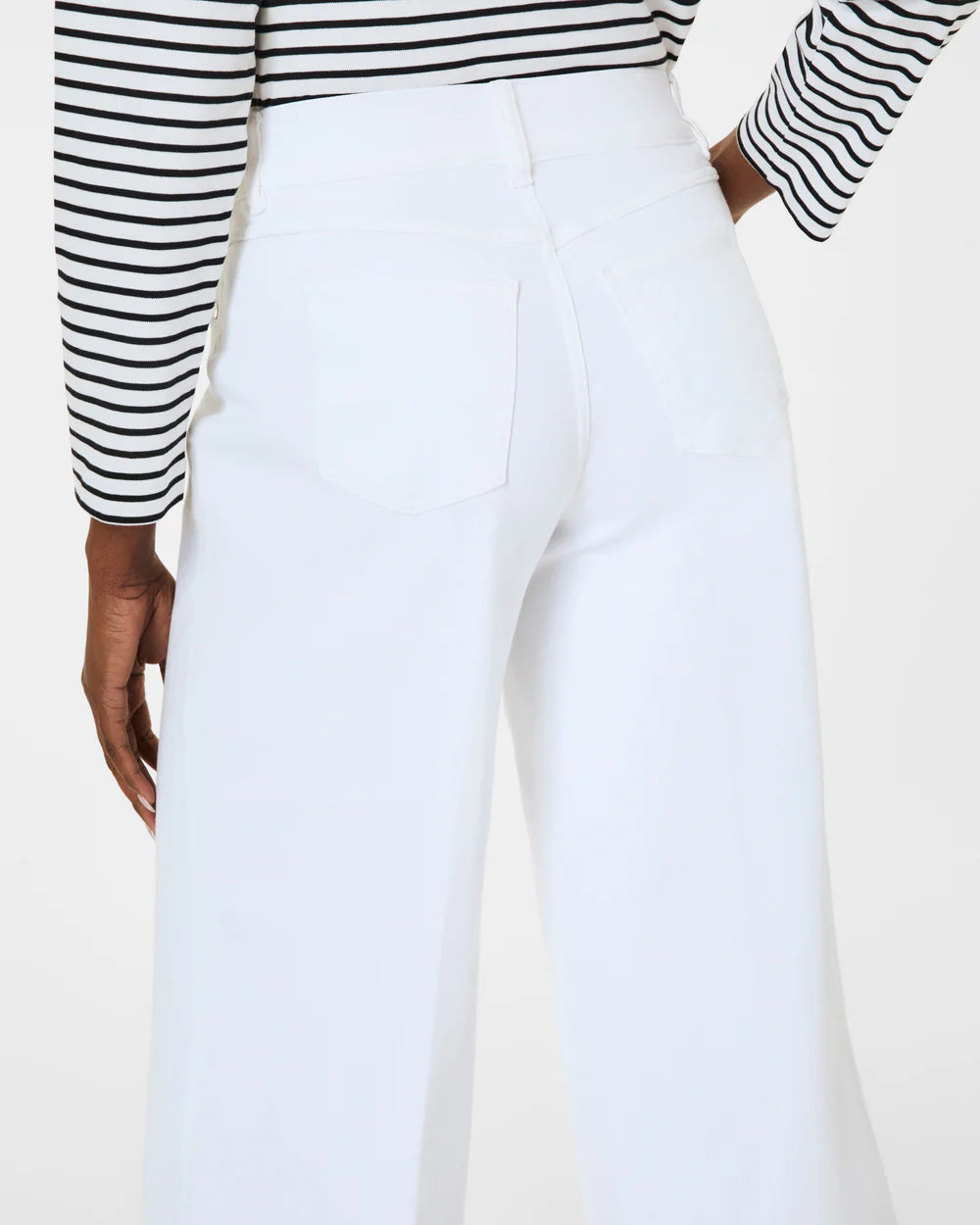 Crop Wide Leg Jeans White