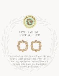 Sea La Vie Stud Earrings Luck/Quatrefoil