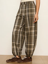 Micro Balloon Pant Linden Plaid