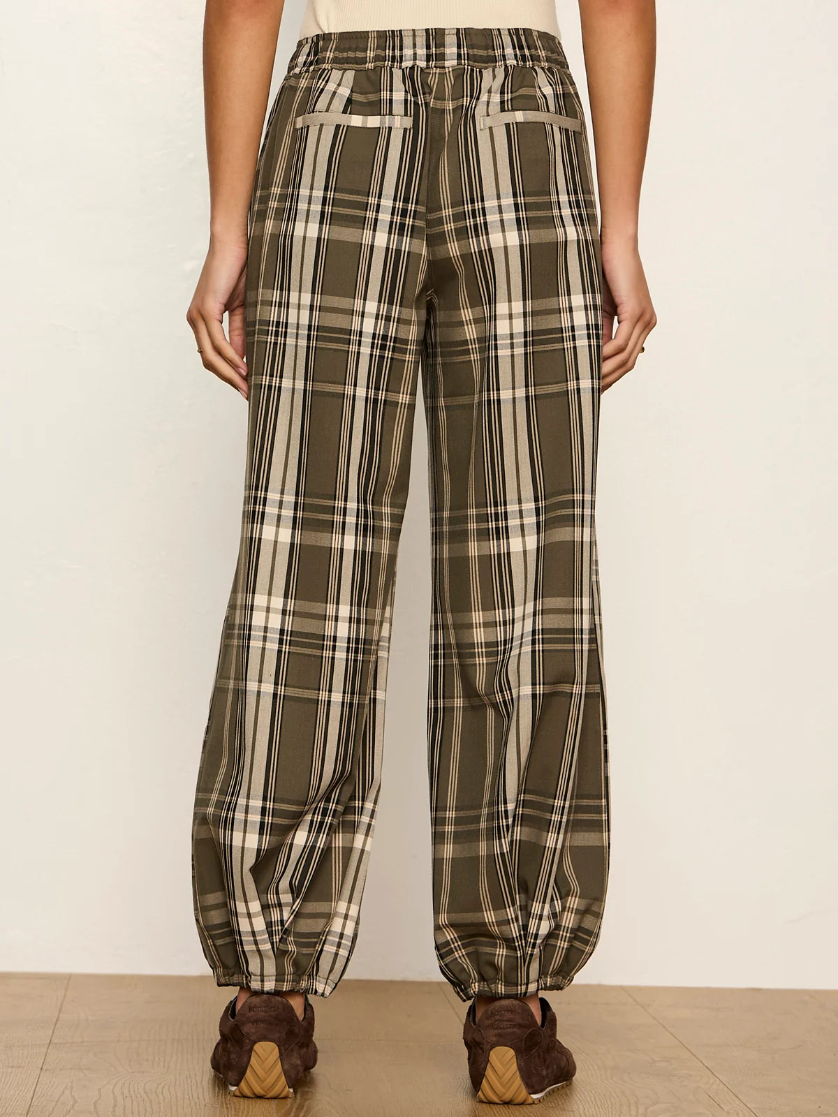 Micro Balloon Pant Linden Plaid