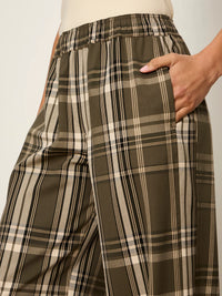 Micro Balloon Pant Linden Plaid