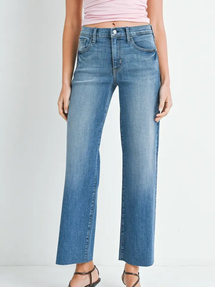Slim Palazzo w/ Scissor Cut Jeans