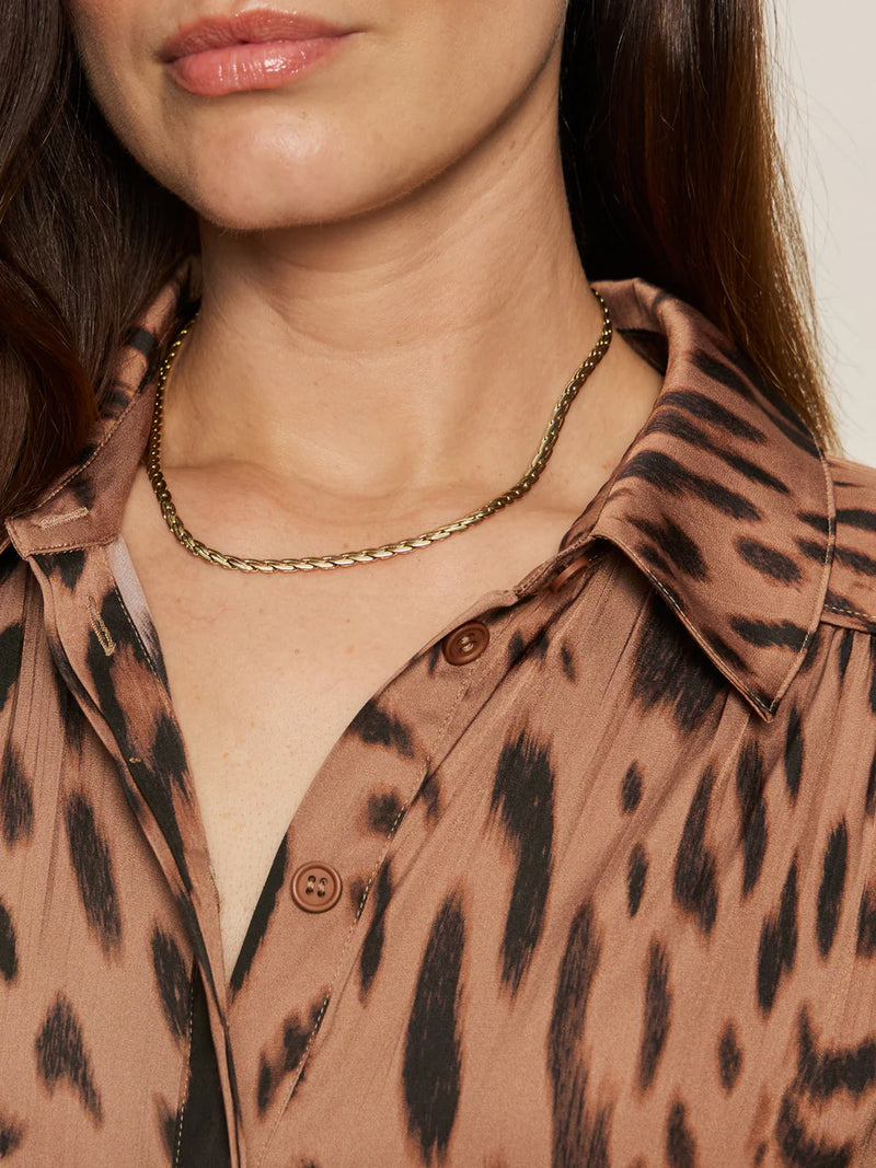 Colette Shirt Mocha Leo
