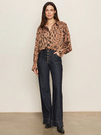 Colette Shirt Mocha Leo