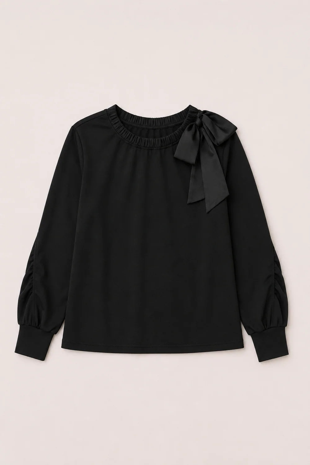 Karl Knit Bow-Tie Shoulder Top