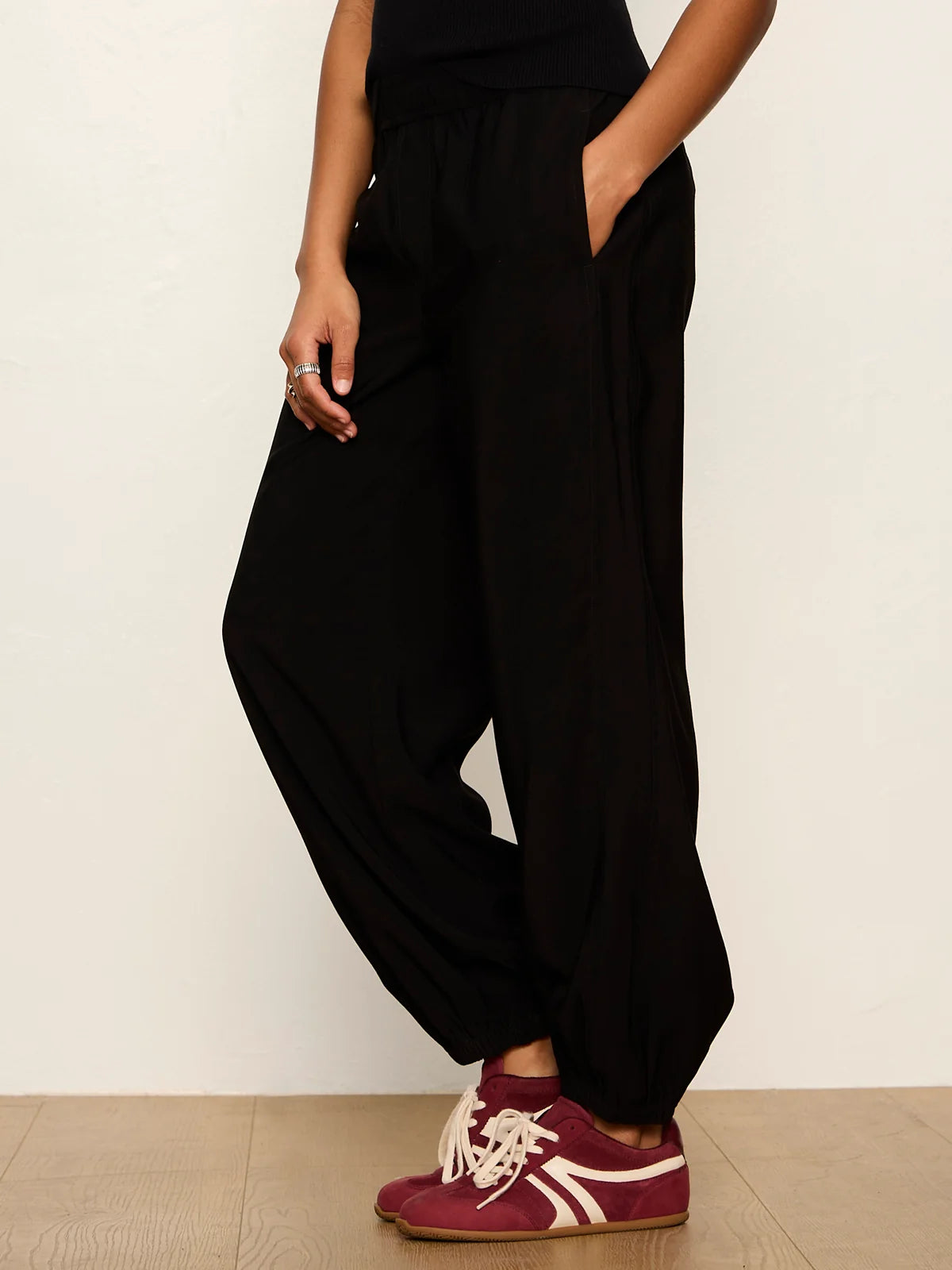 Micro Balloon Pant Black
