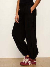 Micro Balloon Pant Black