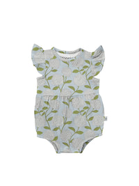 Flutter Bubble - Hydrangeas 0-3 MOS. Onesie