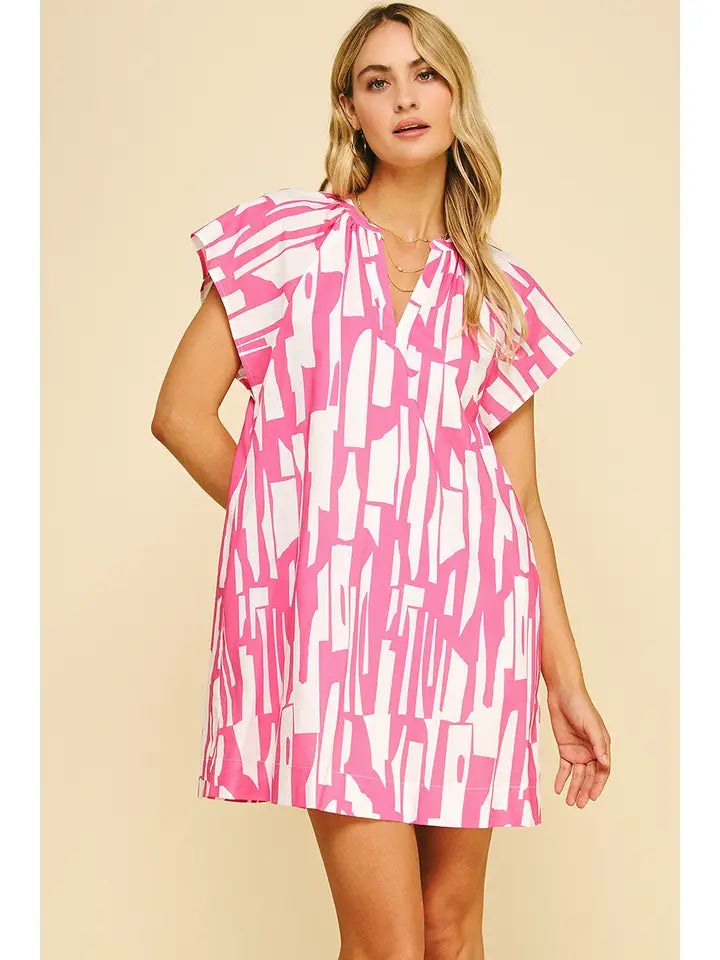 Print Mini Tunic Dress
