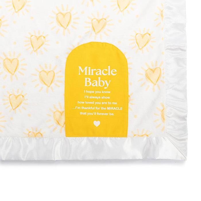 Miracle Baby Sunshine Hearts Blanket - 30x40in