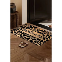 Stylish Animal Print Welcome Doormat