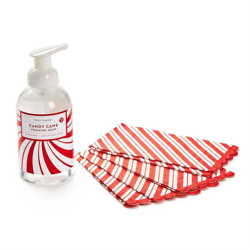 Peppermint Soap With Guest Towels Set