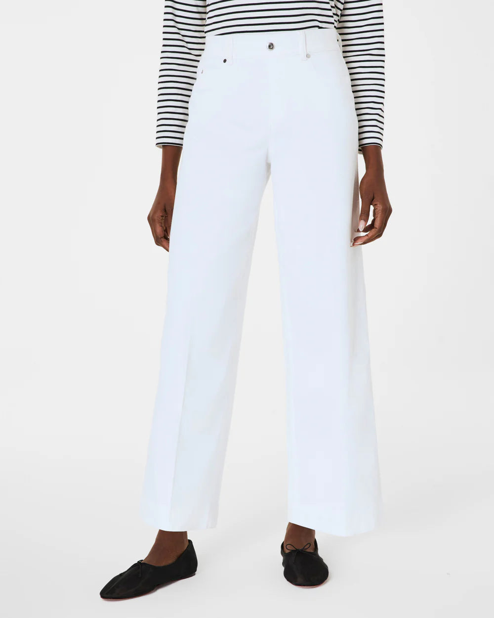 Crop Wide Leg Jeans White