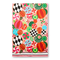 Jolly Ornaments Printed Dish Towel