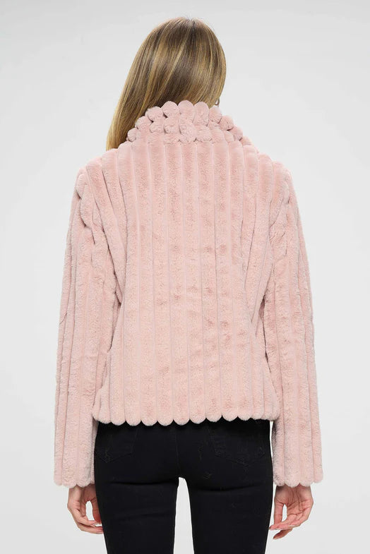 Stylish Pink Cozy Coat