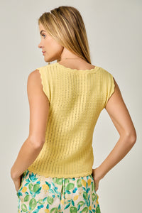 3D FLORAL KNITTED SUMMER VEST