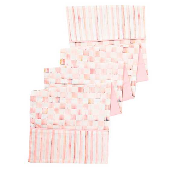 Rosy Check Table Runner