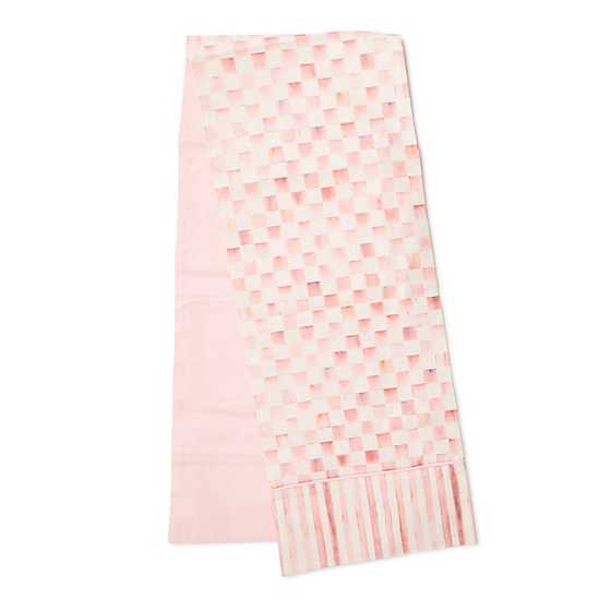 Rosy Check Table Runner