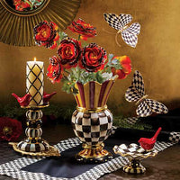 Courtly Check Black Table Runner