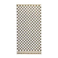 Mocha Check Bath Towel