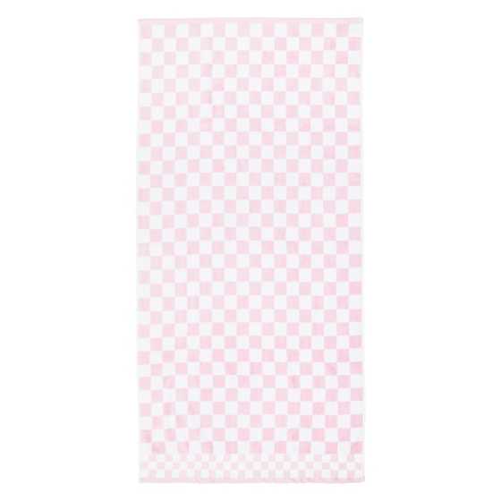 Rosy Check Bath Towel