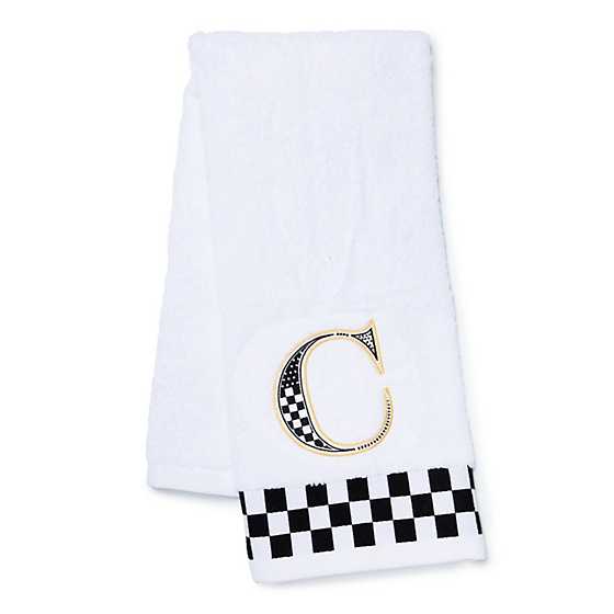 Monogram "C" Check Hand Towel