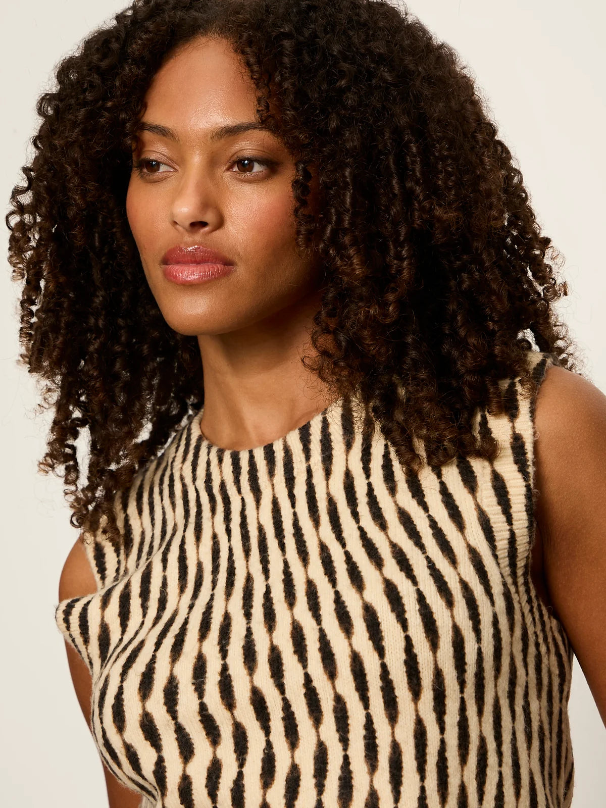 Soft Printed Shell Sweater