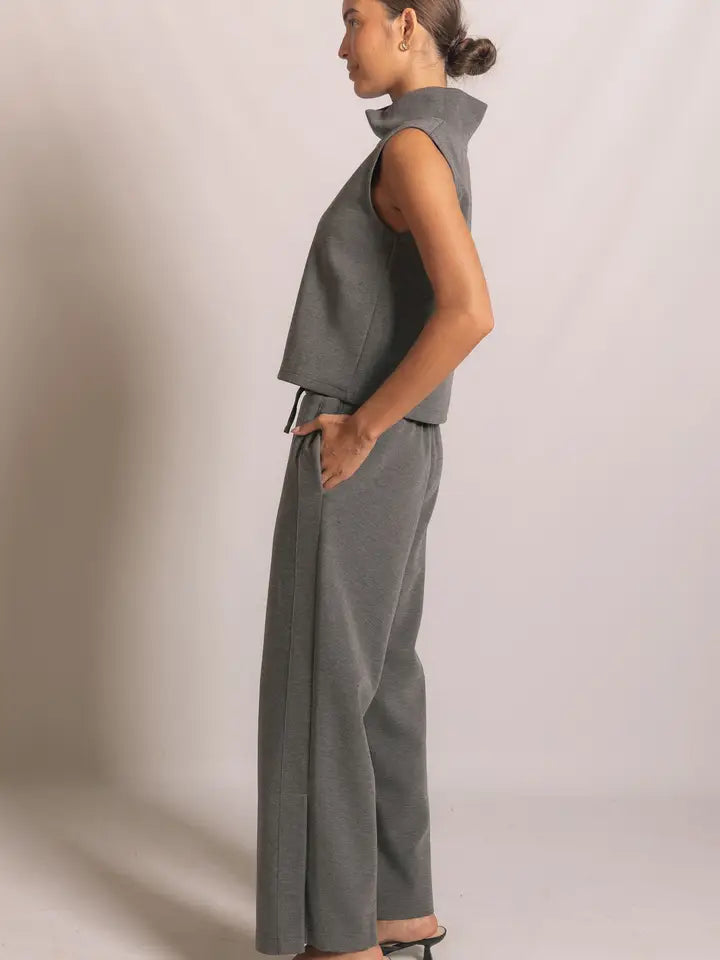 Butter Modal Side Binding Wide Leg Pants