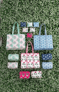 Peony Block Print Tote