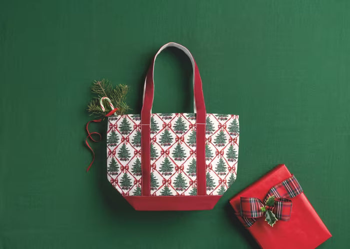 Christmas Tree Canvas Tote
