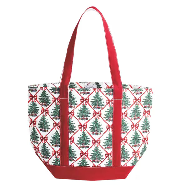 Christmas Tree Canvas Tote