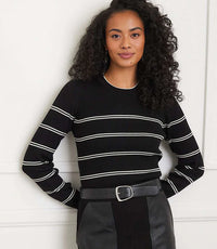 Double Stripe Ribbed Sweater