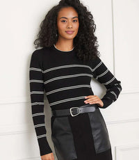 Double Stripe Ribbed Sweater