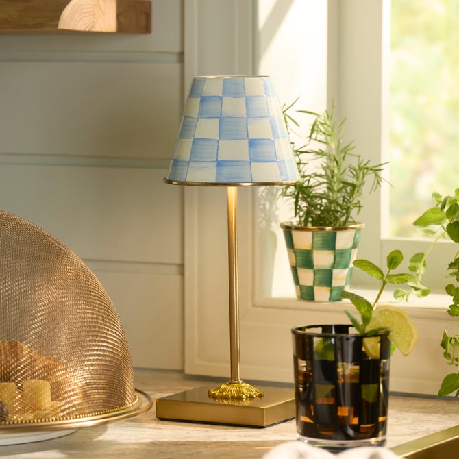 Sky Check LED Rechargeable Cafe Table Lamp