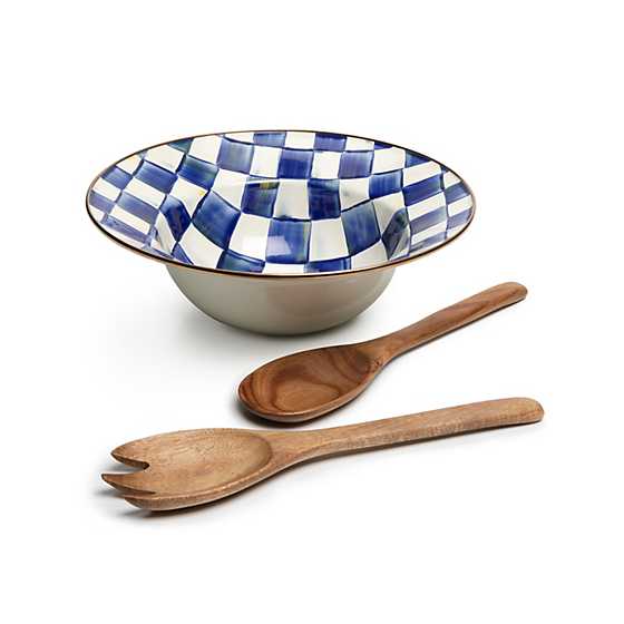 Royal Check Salad Serving Set