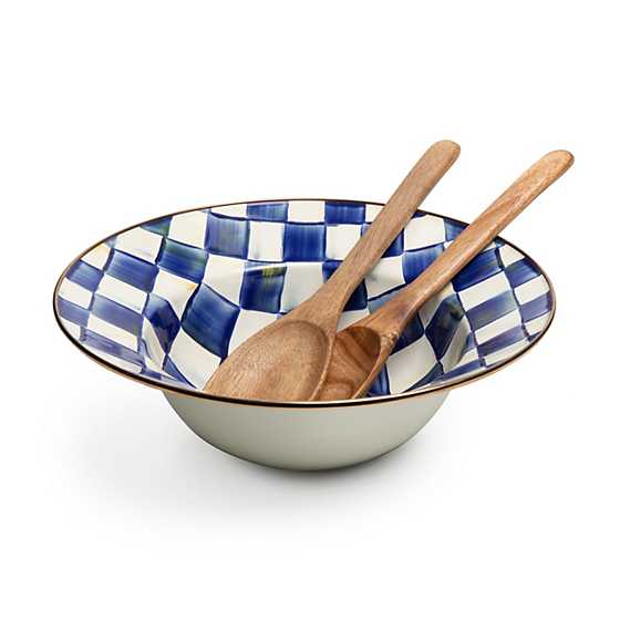 Royal Check Salad Serving Set