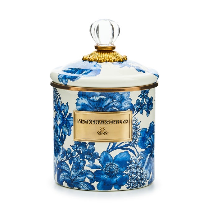 Royal English Garden Small Enamel Canister