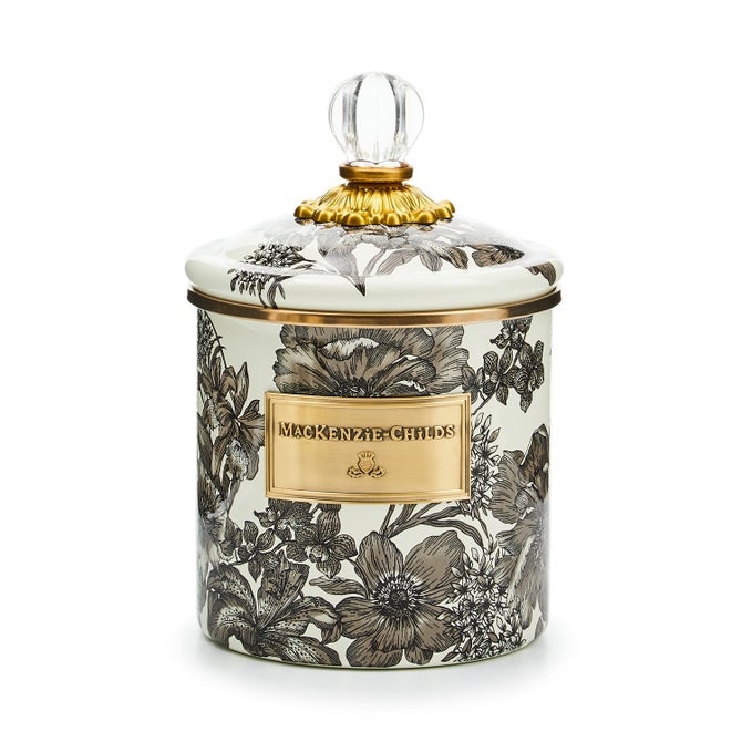 Sterling English Garden Small Enamel Canister