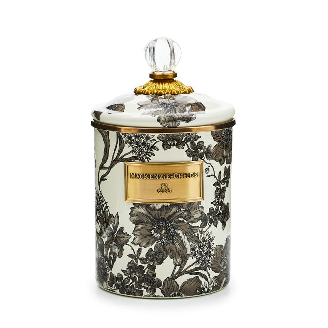 Sterling English Garden Medium Enamel Canister