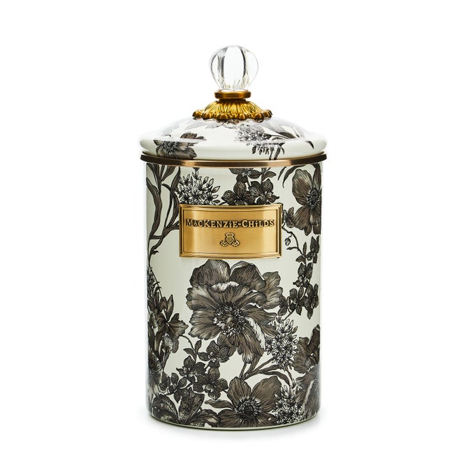 Sterling English Garden Large Enamel Canister