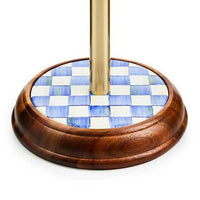 Royal Check Wood Paper Towel Holder