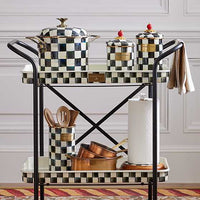 Courtly Check Wood Paper Towel Holder