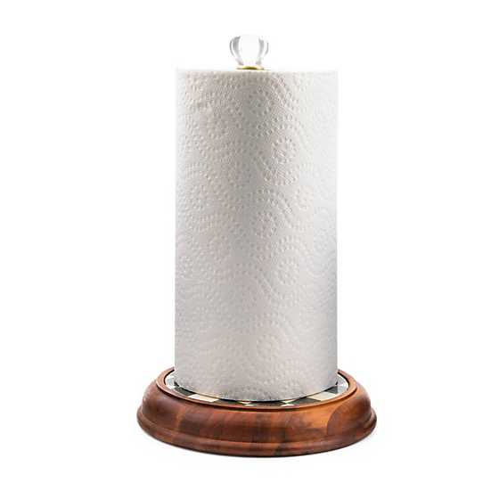 Courtly Check Wood Paper Towel Holder