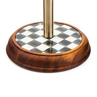 Courtly Check Wood Paper Towel Holder