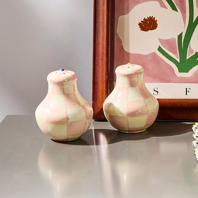 Rosy Check Salt & Pepper Shakers