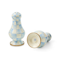 Sky Check Large Salt & Pepper Shakers