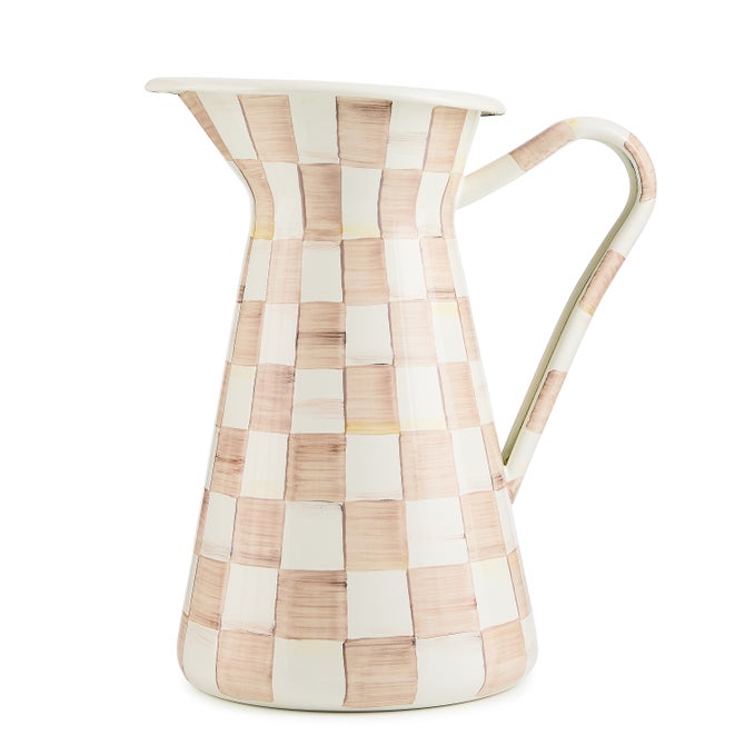 Mocha Check Large Practical Pitcher