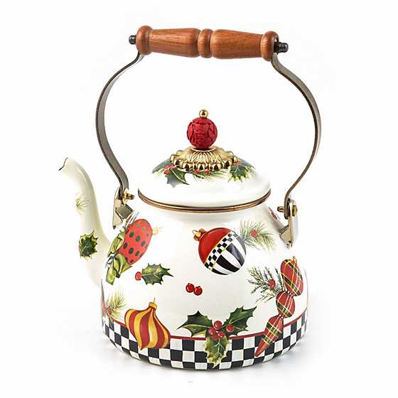 Deck the Halls 2 Quart Tea Kettle